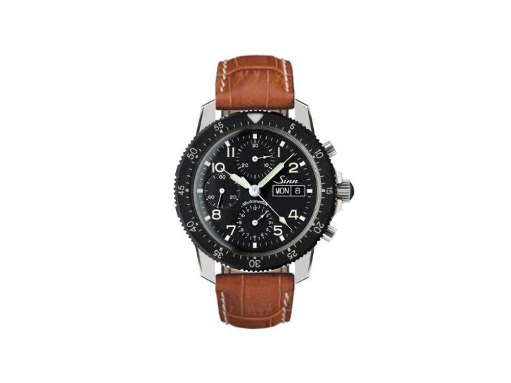 Reloj Automático Sinn 103 St, 41 mm, Correa de piel, Negro. 103.031 LB4