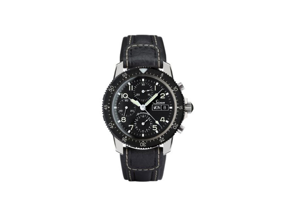 Reloj Automático Sinn 103 St, 41 mm, Correa de piel, Negro, 103.031 LB86