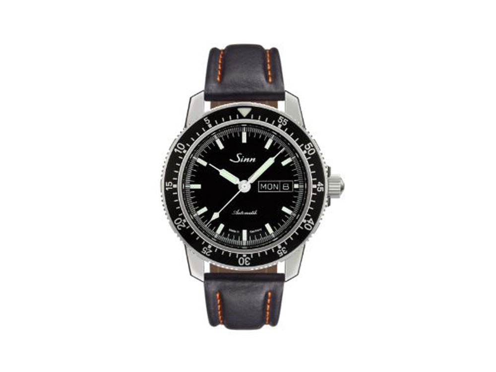 Reloj Automático Sinn 104 St Sa I, 41 mm, Negro, Correa de piel, 104.010 LB126