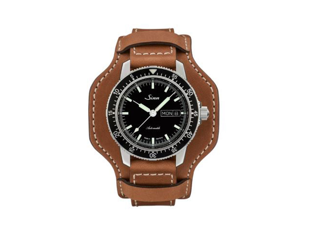 Reloj Automático Sinn 104 St Sa I, 41 mm, Negro, Correa de piel, 104.010 LB138