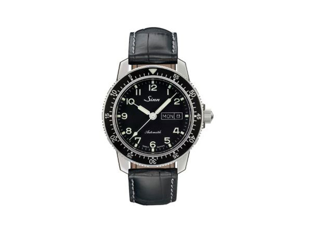 Reloj Automático Sinn 104 St Sa A, 41 mm, Negro, Correa de piel, 104.011 LB1