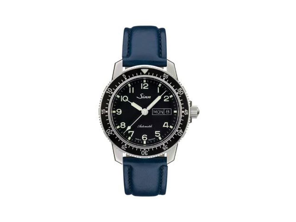 Reloj Automático Sinn 104 St Sa A, 41 mm, Negro, Correa de piel, 104.011 LB161