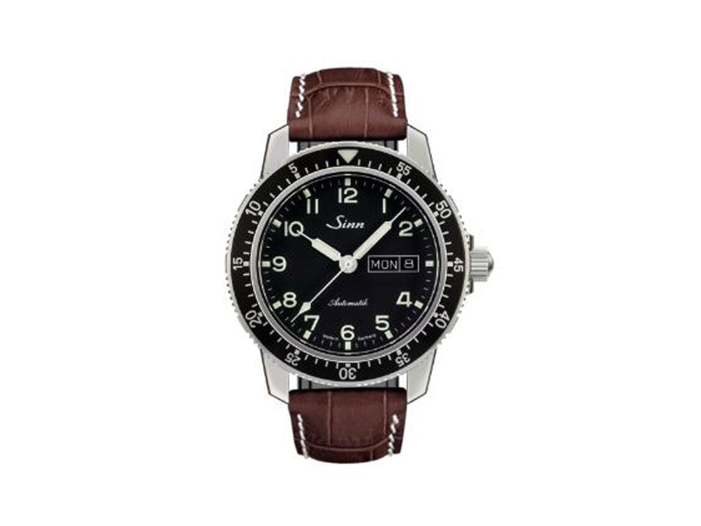Reloj Automático Sinn 104 St Sa A, 41 mm, Negro, Correa de piel, 104.011 LB2
