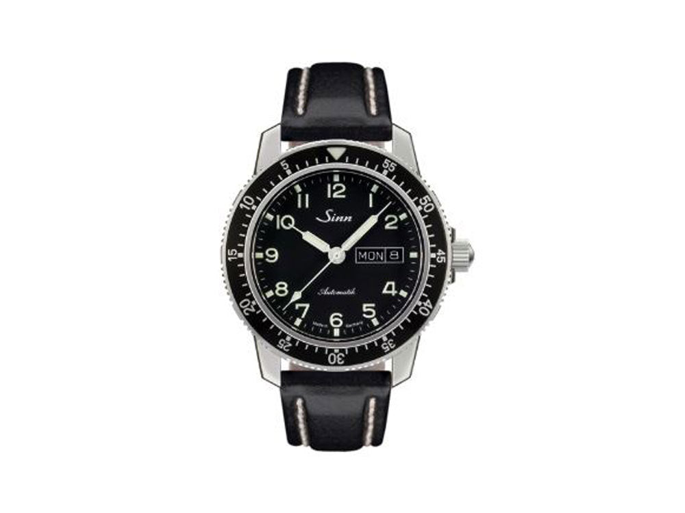 Reloj Automático Sinn 104 St Sa A, 41 mm, Negro, Correa de piel, 104.011 LB35