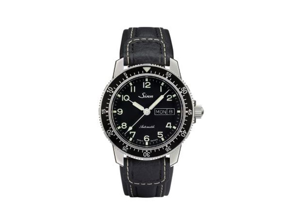 Reloj Automático Sinn 104 St Sa A, 41 mm, Negro, Correa de piel, 104.011 LB86