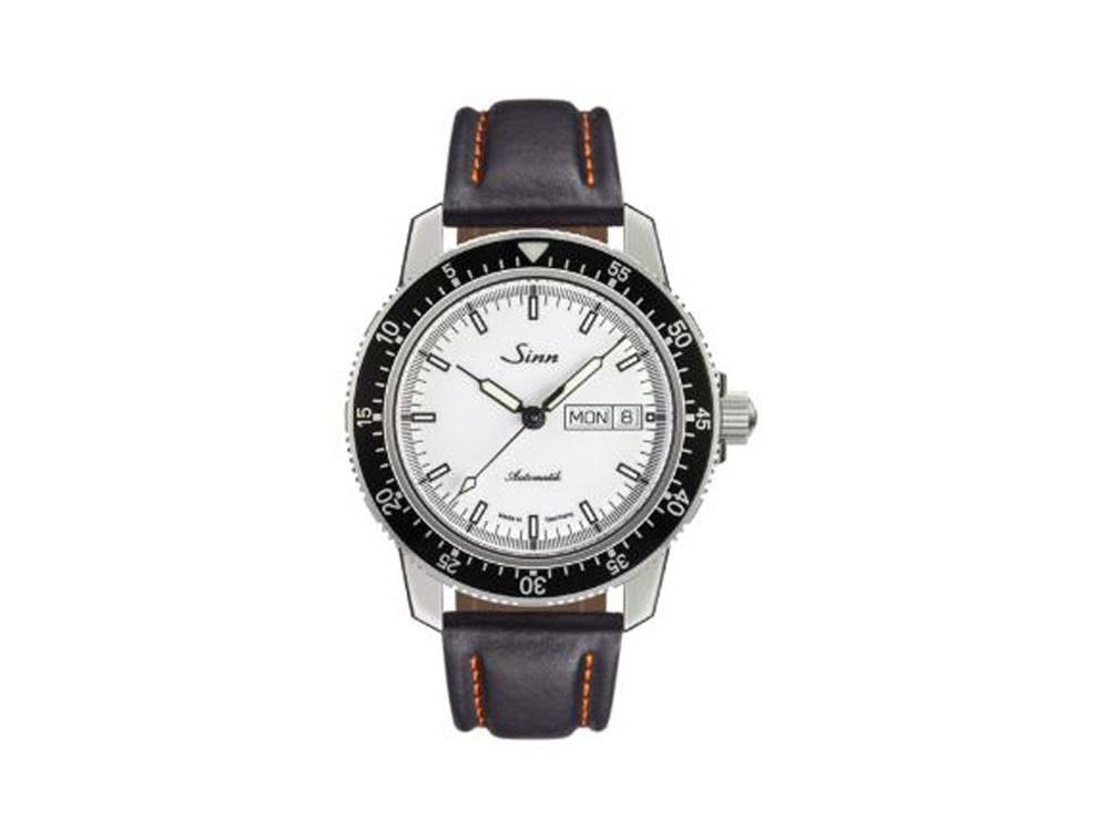 Reloj Automático Sinn 104 St Sa I W, 41mm, Blanco, Correa de piel, 104.012 LB126
