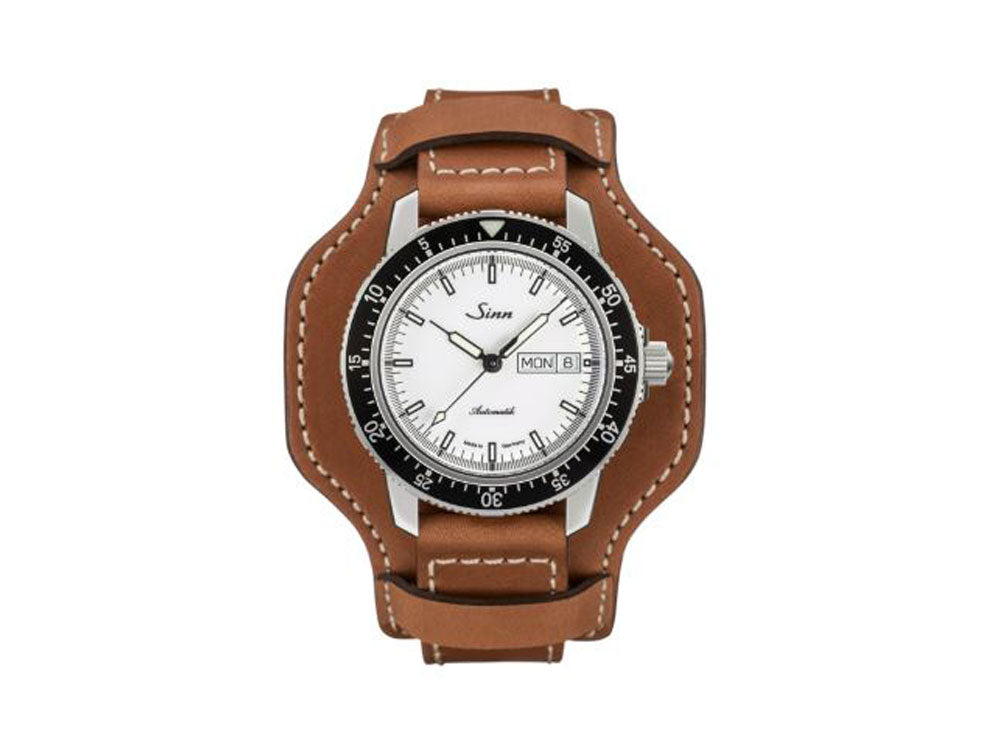 Reloj Automático Sinn 104 St Sa I W, 41mm, Blanco, Correa de piel, 104.012 LB138
