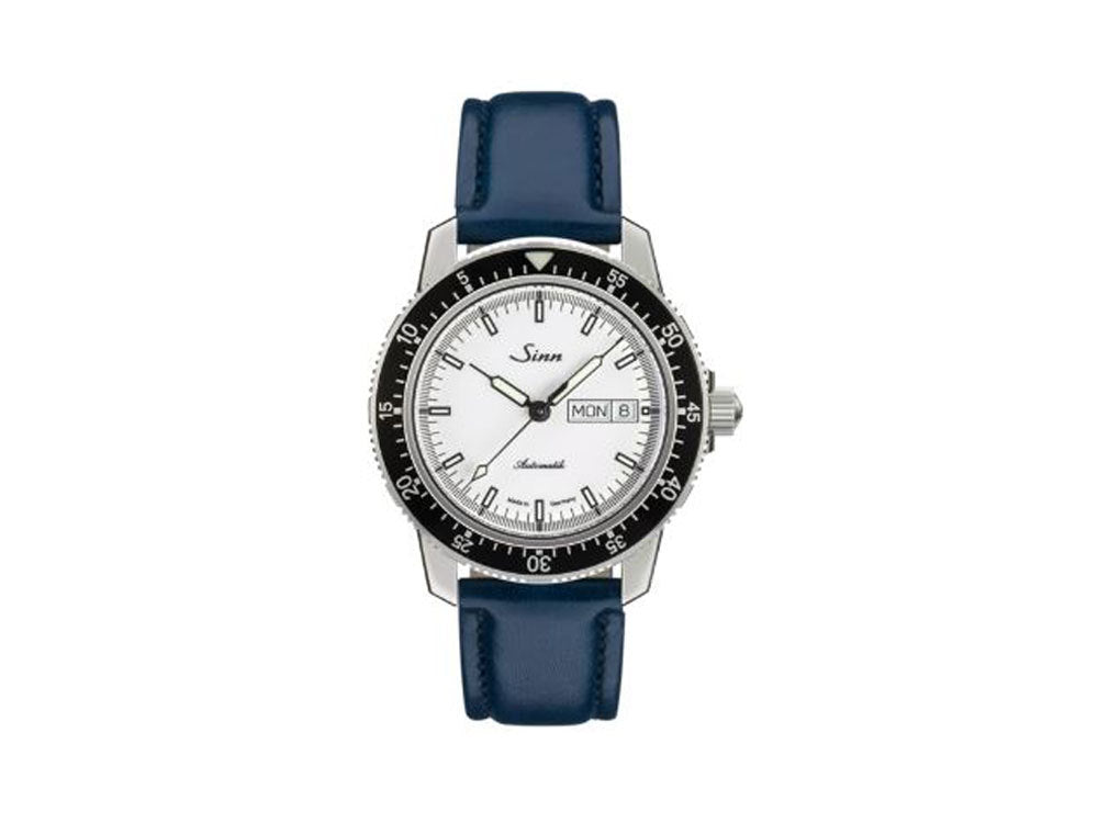 Reloj Automático Sinn 104 St Sa I W, 41mm, Blanco, Correa de piel, 104.012 LB161