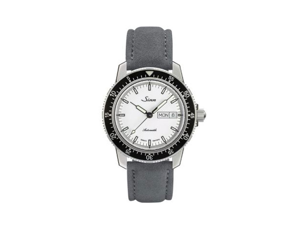 Reloj Automático Sinn 104 St Sa I W, 41mm, Blanco, Correa de piel, 104.012 LB162