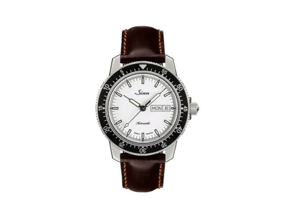 Reloj Automático Sinn 104 St Sa I W, 41 mm, Blanco, Correa de piel, 104.012 LB19