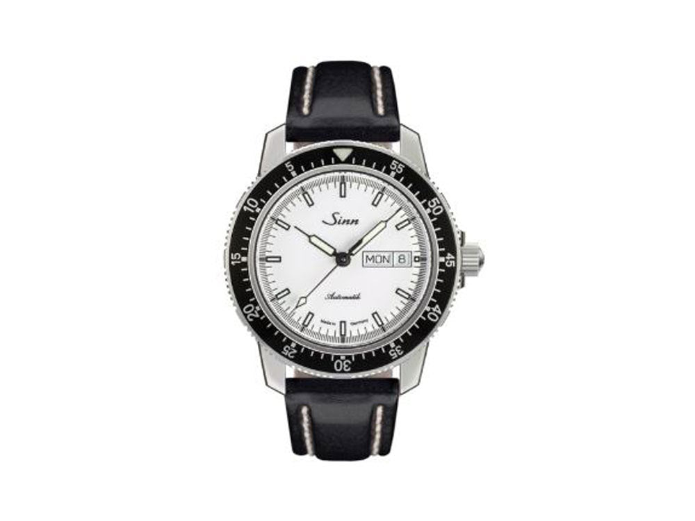 Reloj Automático Sinn 104 St Sa I W, 41 mm, Blanco, Correa de piel, 104.012 LB35