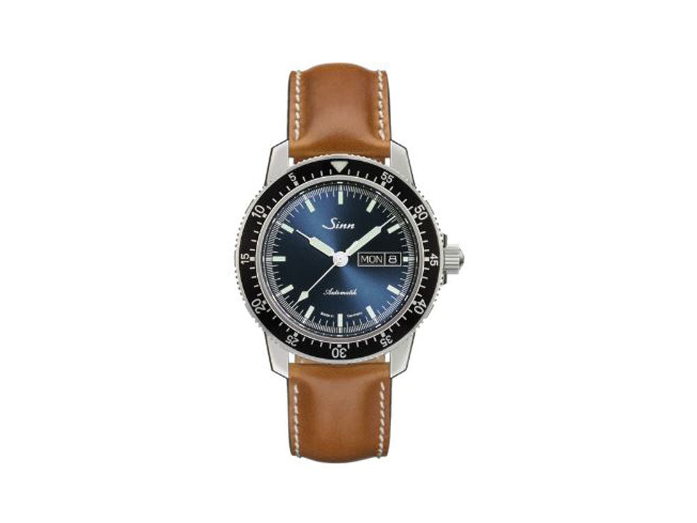 Reloj Automático Sinn 104 St Sa I B, 41 mm, Azul, Correa de piel, 104.013 LB140