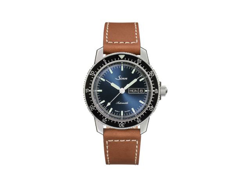 Reloj Automático Sinn 104 St Sa I B, 41 mm, Azul, Correa de piel, 104.013 LB142