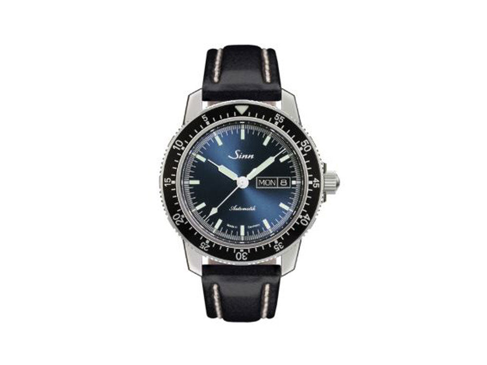 Reloj Automático Sinn 104 St Sa I B, 41 mm, Azul, Correa de piel, 104.013 LB35