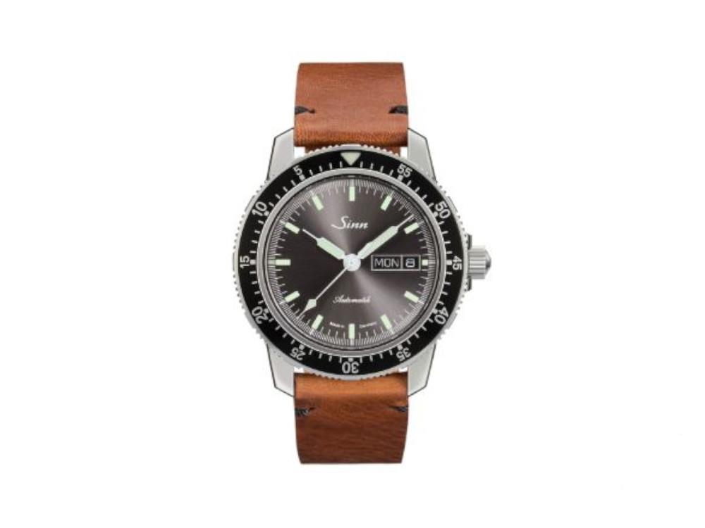 Reloj Automático Sinn 104 St Sa I A, SW 220-1, 41mm, Negro, Piel, 104.014 LB156