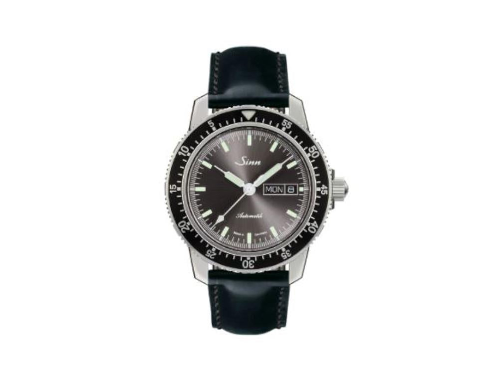 Reloj Automático Sinn 104 St Sa I A, 41 mm, Negro, Correa de piel, 104.014 LB18