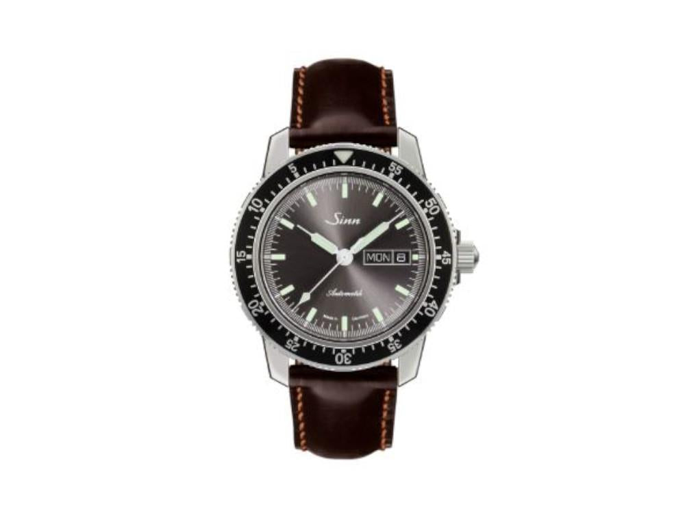 Reloj Automático Sinn 104 St Sa I A, 41 mm, Negro, Correa de piel, 104.014 LB19