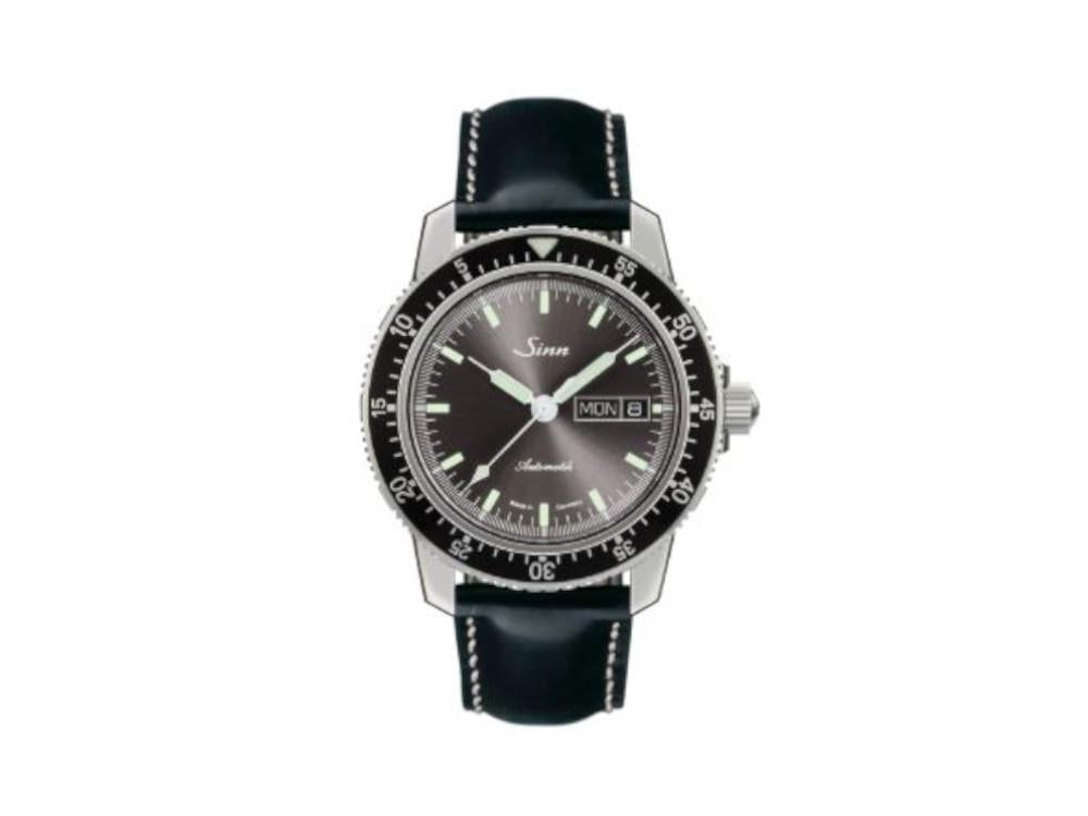 Reloj Automático Sinn 104 St Sa I A, 41 mm, Negro, Correa de piel, 104.014 LB20