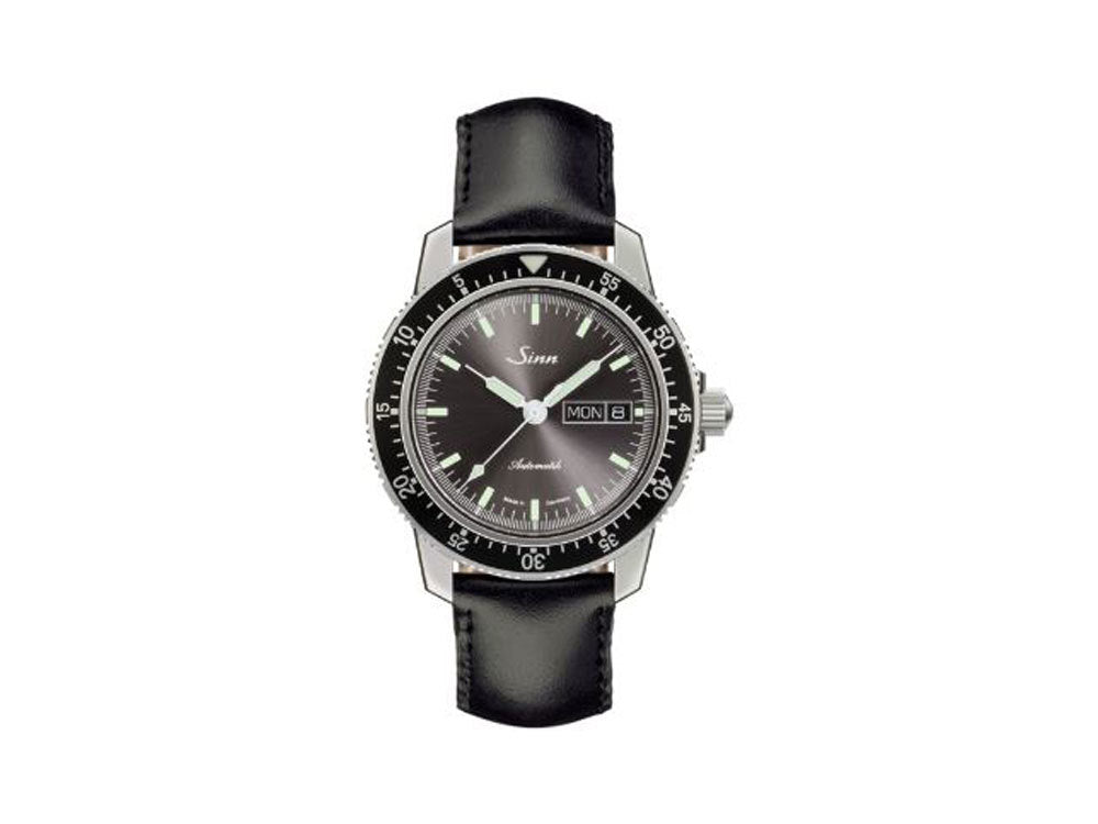 Reloj Automático Sinn 104 St Sa I A, 41 mm, Negro, Correa de piel, 104.014 LB33