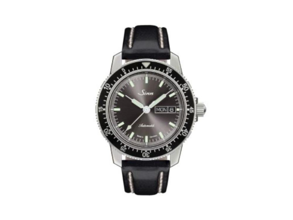 Reloj Automático Sinn 104 St Sa I A, SW 220-1, 41 mm, Negro, Piel, 104.014 LB35