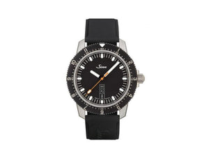 Reloj Automático Sinn 105 St Sa, 41 mm, Negro, Correa de silicona, 105.010 SI50