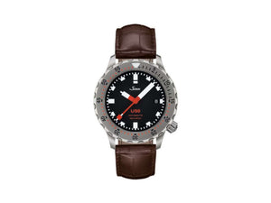 Reloj Automático Sinn U50, 41 mm, 50 atm, Acero submarino, Negro, 1050.010 LB13
