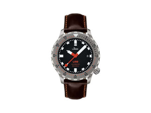 Reloj Automático Sinn U50, 41 mm, 50 atm, Acero submarino, Negro, 1050.010 LB19