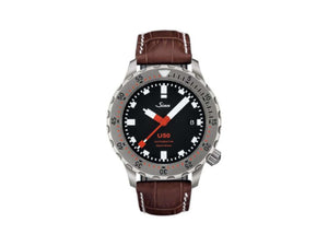 Reloj Automático Sinn U50, 41 mm, 50 atm, Acero submarino, Negro, 1050.010 LB2