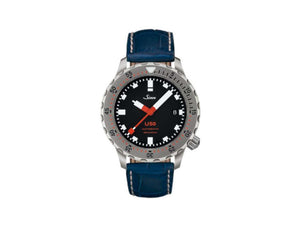 Reloj Automático Sinn U50, 41 mm, 50 atm, Acero submarino, Negro, 1050.010 LB3