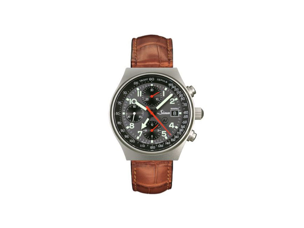 Reloj Automático Sinn 144 St DIAPAL, GMT, 41 mm, Cronógrafo, Negro, 144.068 LB14