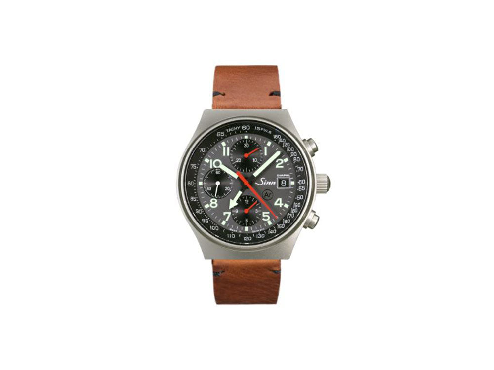 Reloj Automático Sinn 144 St DIAPAL, GMT, 41 mm, Crono, Negro, 144.068 LB156
