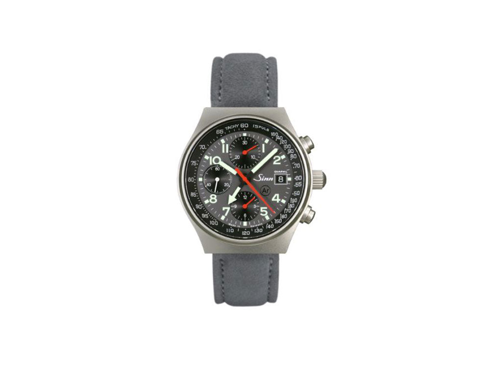 Reloj Automático Sinn 144 St DIAPAL, GMT, 41 mm, Crono, Negro, 144.068 LB162