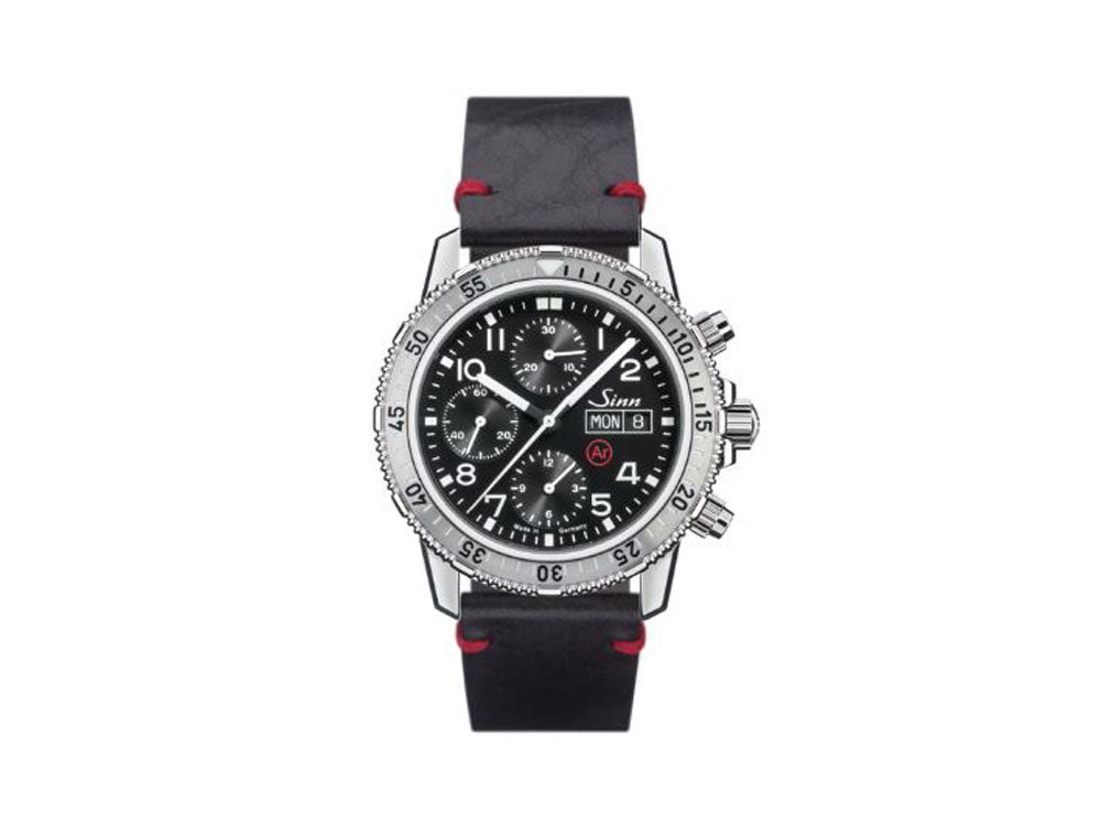 Reloj Automático Sinn 206 St Ar, Valjoux 7750, Negro, 43 mm, Piel, 206.010 LB165
