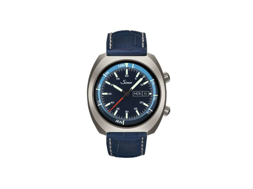 Reloj Automático Sinn 240 St GZ, SW 220-1, Piel, 43mm, 240.011 LB8