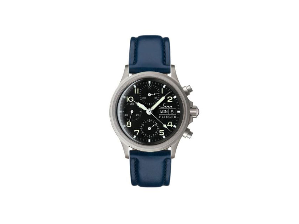 Reloj Automático Sinn 356 PILOT, Cronógrafo, 38,5mm, Negro, 356.020 LB161