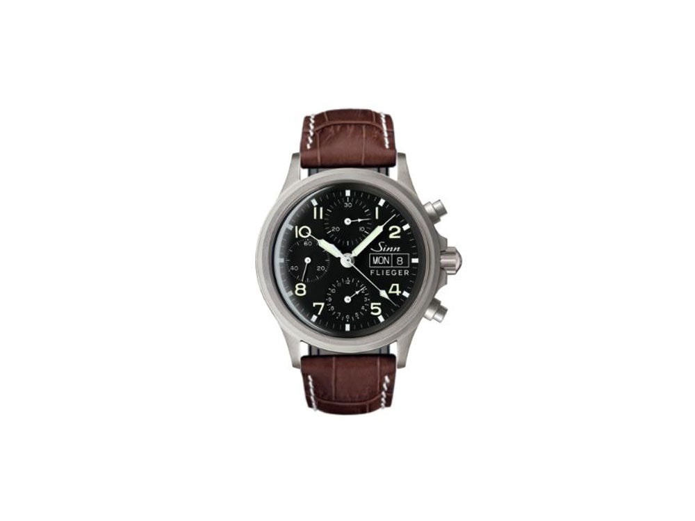 Reloj Automático Sinn 356 PILOT, Cronógrafo, 38,5mm, Negro, 356.020 LB2