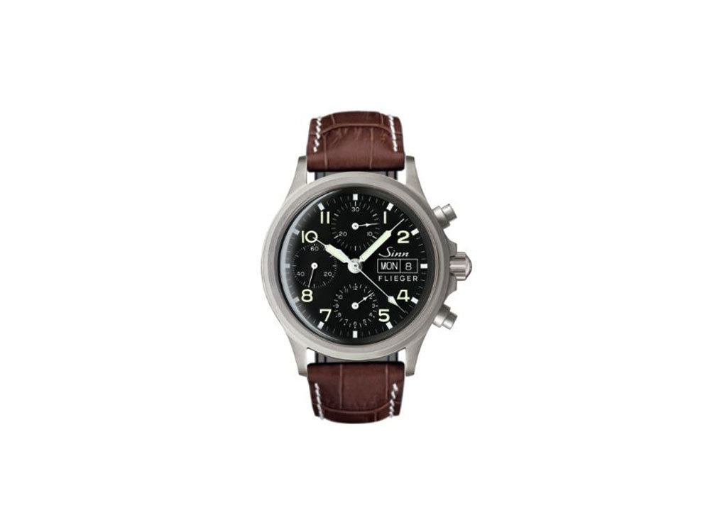 Reloj Automático Sinn 356 PILOT, Cronógrafo, 38,5mm, Negro, 356.020 LB2