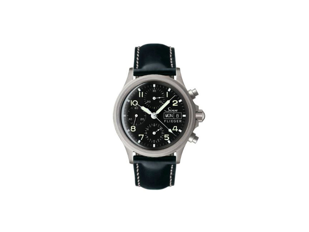 Reloj Automático Sinn 356 PILOT, Cronógrafo, 38,5mm, Negro, 356.020 LB20