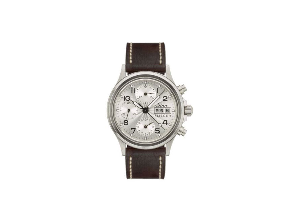 Reloj Automático Sinn 356 Sa PILOT III, Crono, 38,5mm, Plata, 356.0721 LB115