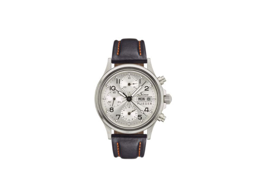 Reloj Automático Sinn 356 Sa PILOT III, Crono, 38,5mm, Plata, 356.0721 LB126