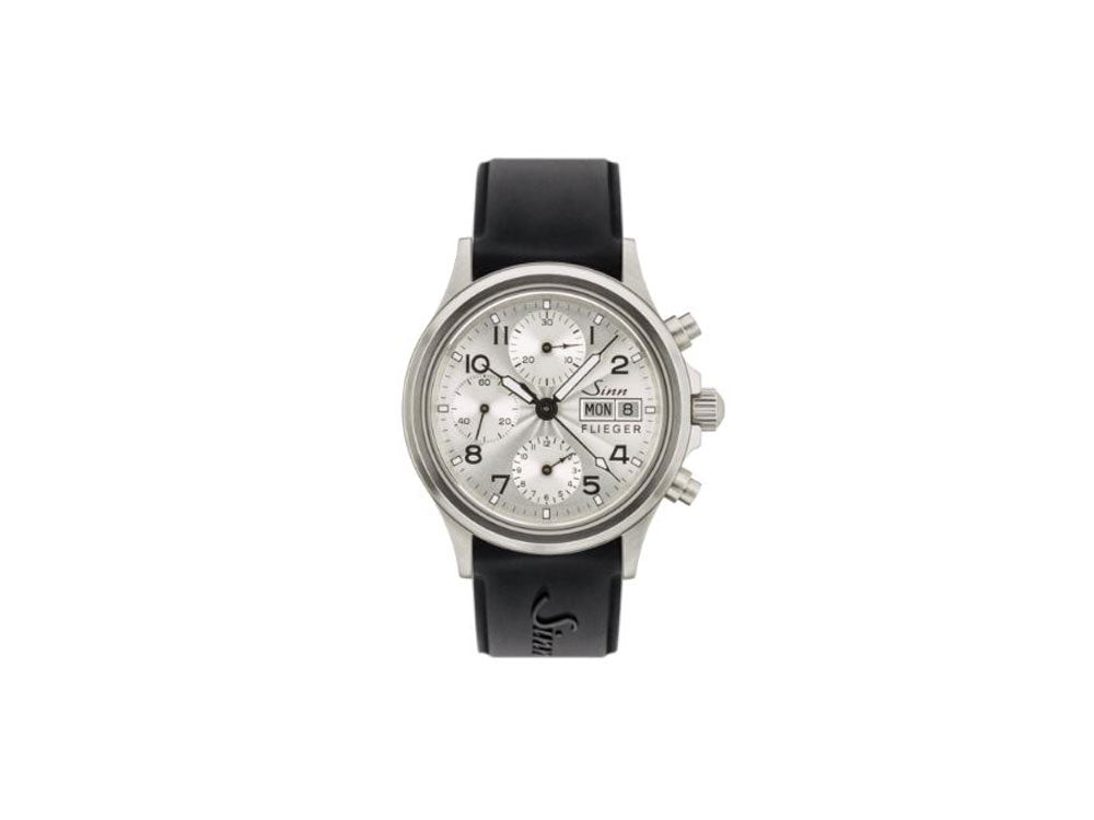 Reloj Automático Sinn 356 Sa PILOT III, Cronógrafo, 38,5mm, Plata, 356.0721 SI44