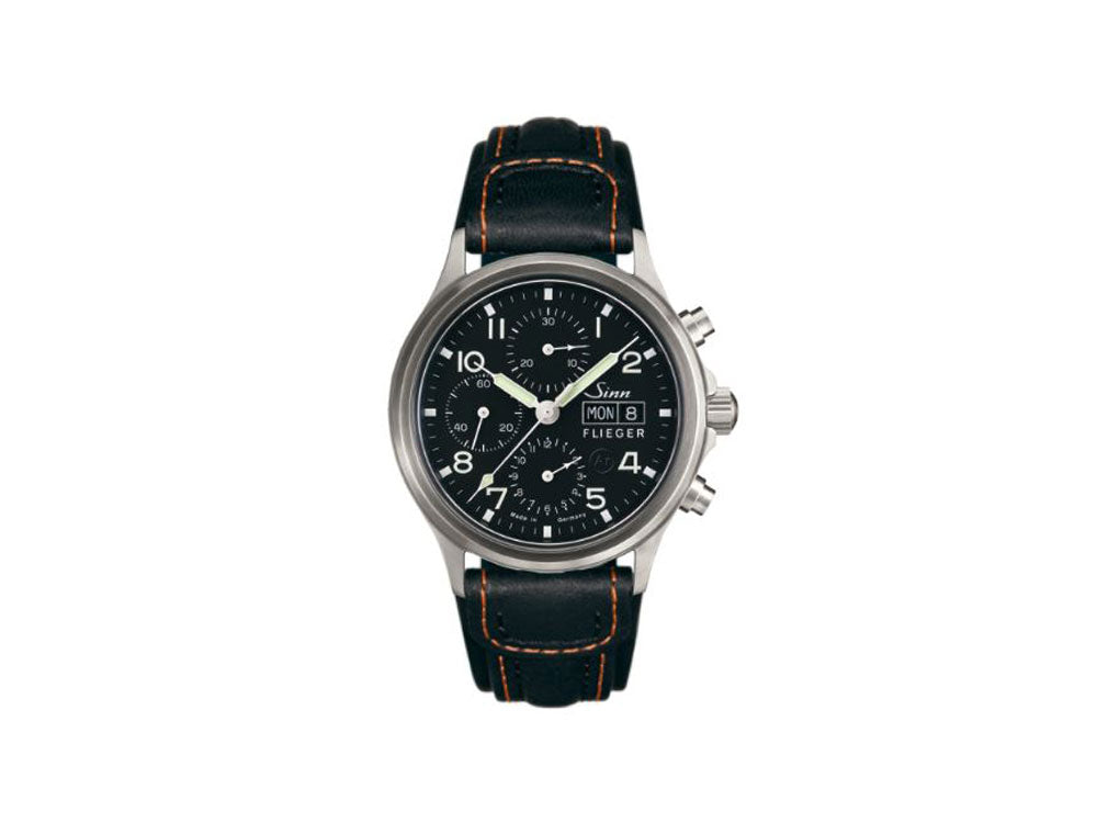 Reloj Automático Sinn 358 Sa PILOT, Cronógrafo, 42 mm, Negro, 358.060 LB101