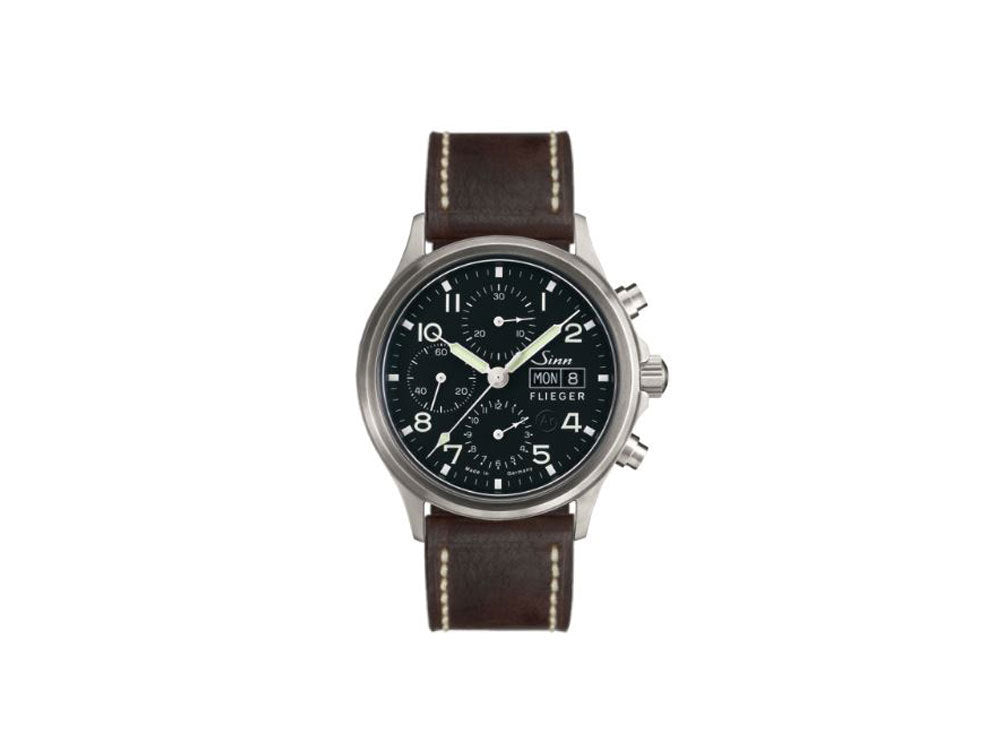 Reloj Automático Sinn 358 Sa PILOT, Cronógrafo, 42 mm, Negro, 358.060 LB127