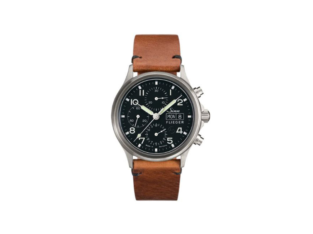 Reloj Automático Sinn 358 Sa PILOT, Cronógrafo, 42 mm, Negro, 358.060 LB139