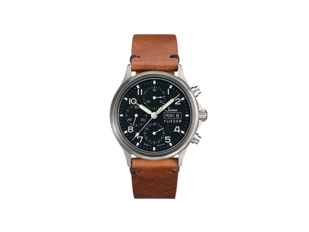 Reloj Automático Sinn 358 Sa PILOT, Cronógrafo, 42 mm, Negro, 358.060 LB139