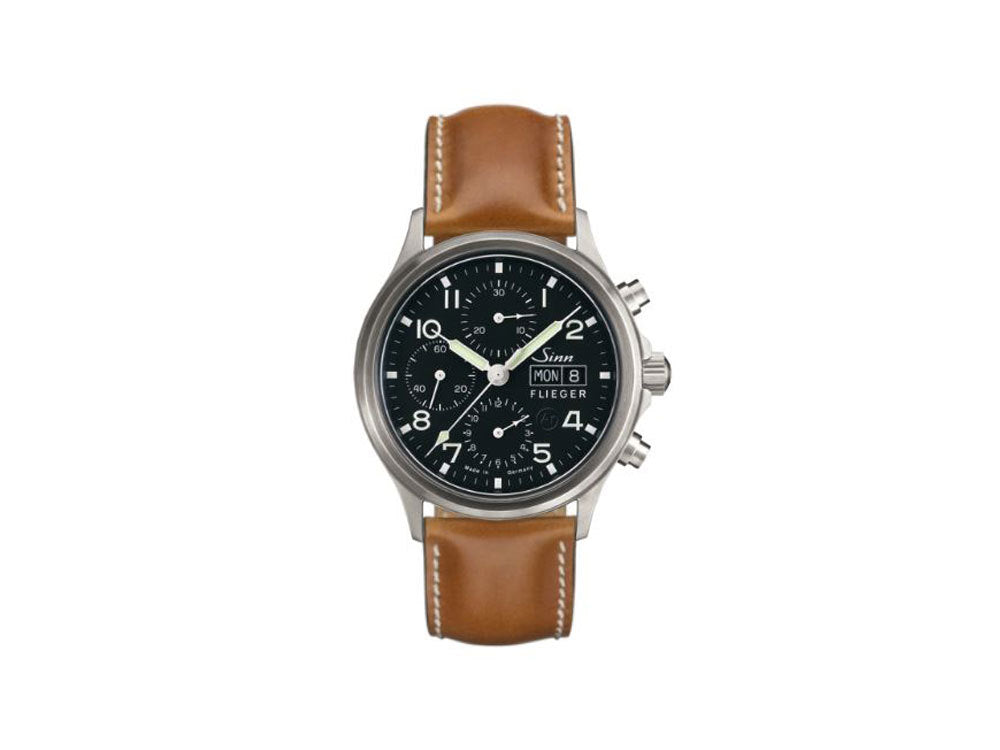 Reloj Automático Sinn 358 Sa PILOT, Cronógrafo, 42 mm, Negro, 358.060 LB141