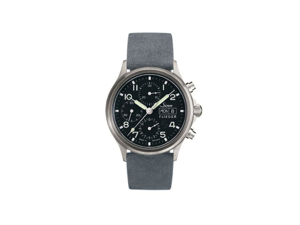 Reloj Automático Sinn 358 Sa PILOT, Cronógrafo, 42 mm, Negro, 358.060 LB163