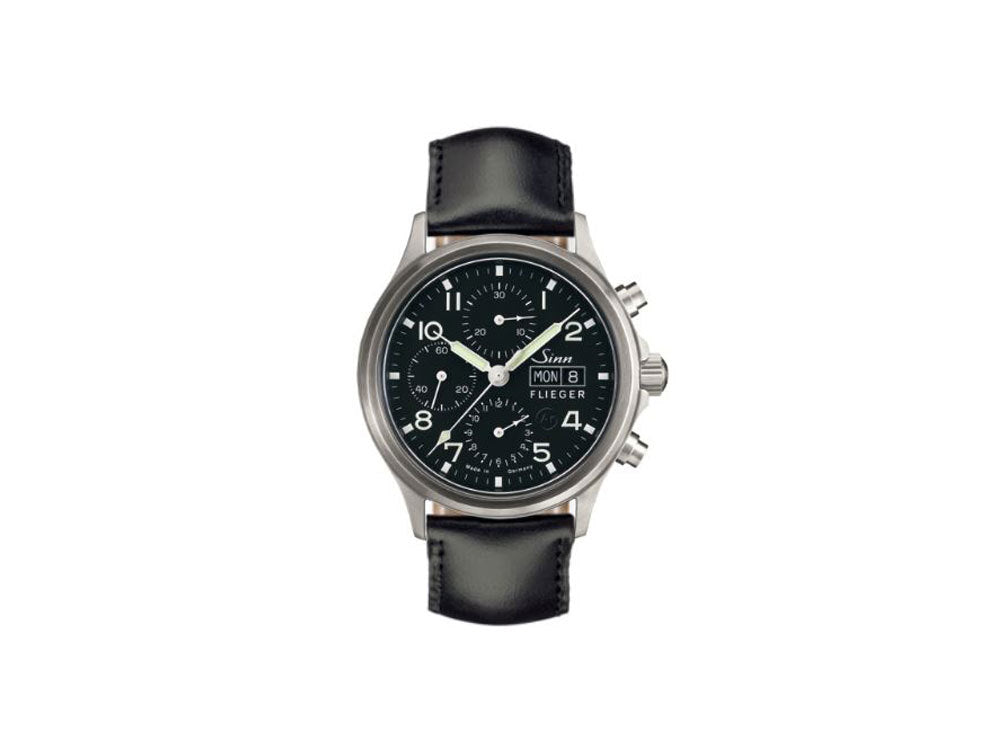 Reloj Automático Sinn 358 Sa PILOT, Cronógrafo, 42 mm, Negro, 358.060 LB34