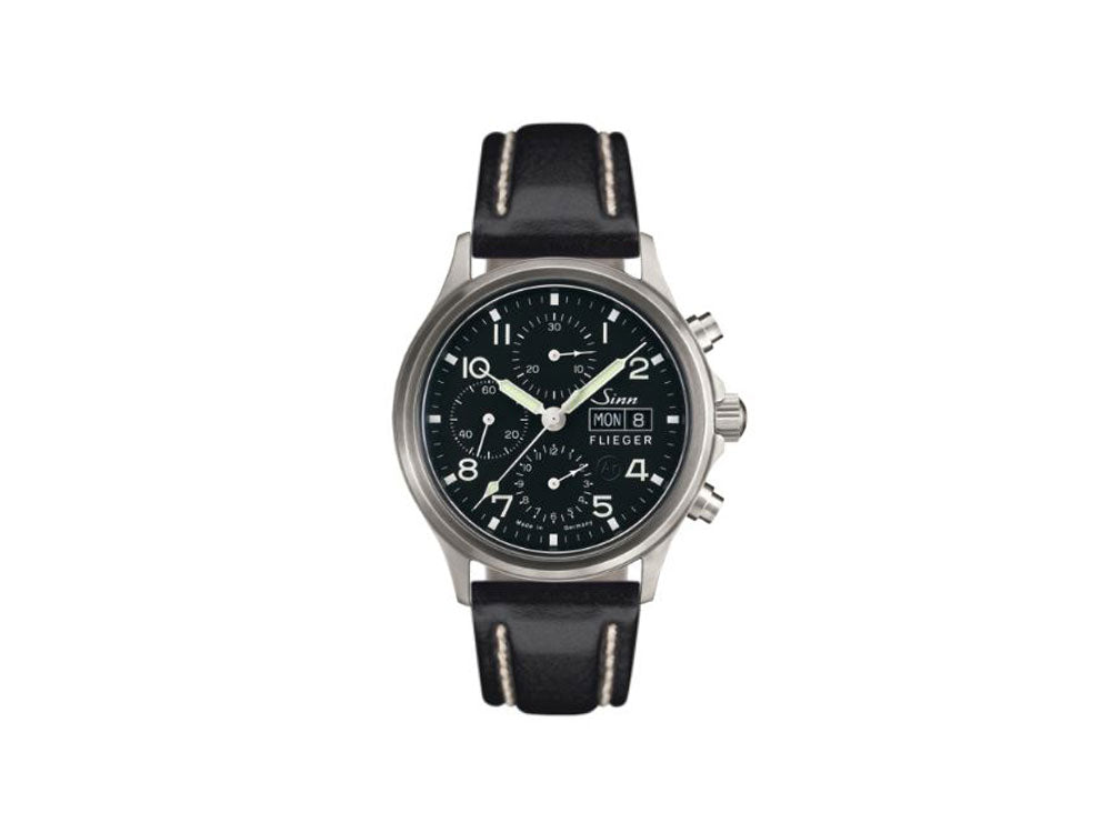 Reloj Automático Sinn 358 Sa PILOT, Cronógrafo, 42 mm, Negro, 358.060 LB36