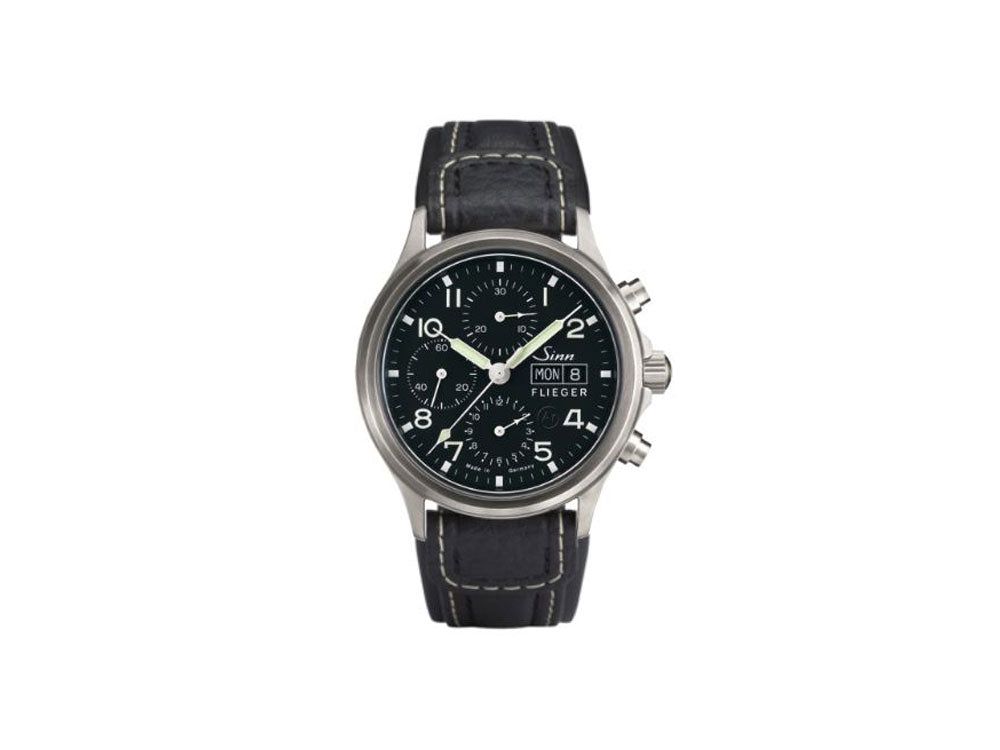 Reloj Automático Sinn 358 Sa PILOT, Cronógrafo, 42 mm, Negro, 358.060 LB39